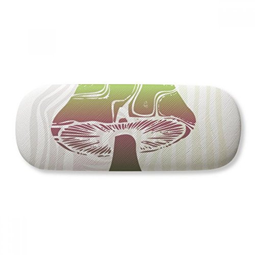 Cute Green Mushroom Creature Illustration Glasses Case Eyeglasses Hard Shell Storage Spectacle Box
