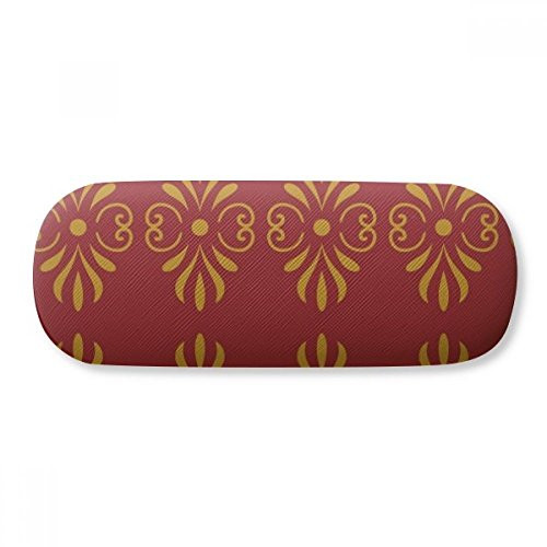 Thailand Golden Red Decorative Pattern Glasses Case Eyeglasses Hard Shell Storage Spectacle Box