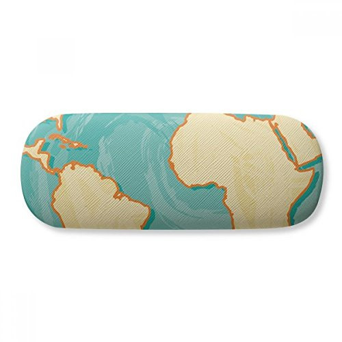 Earth Blue Ocean Yellow World Glasses Case Eyeglasses Hard Shell Storage Spectacle Box