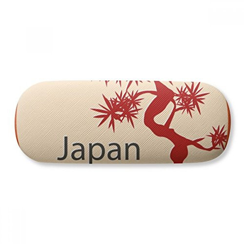 Japan Culture Red Tree Pattern Glasses Case Eyeglasses Hard Shell Storage Spectacle Box