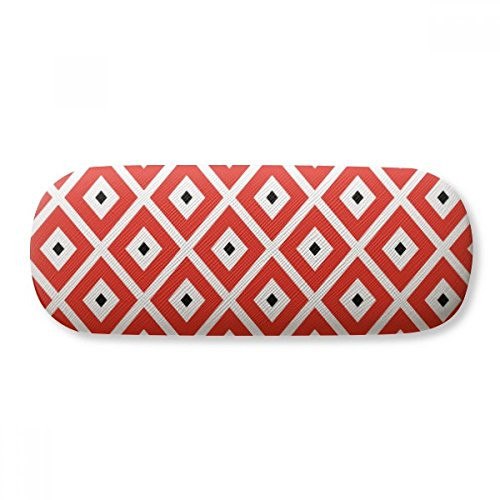 Geometry Red Black Pattern Japan Glasses Case Eyeglasses Hard Shell Storage Spectacle Box