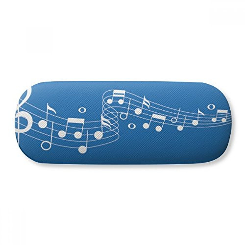 Blue Jumpg Music 5-le Staff Glasses Case Eyeglasses Hard Shell Storage Spectacle Box