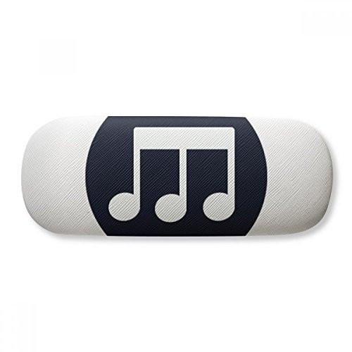 Triple-quaver Music Notes Black Glasses Case Eyeglasses Hard Shell Storage Spectacle Box