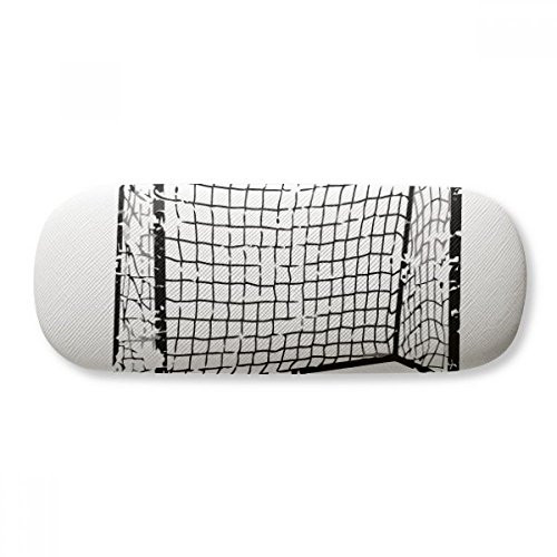 Black Football Door Net Pattern Glasses Case Eyeglasses Hard Shell Storage Spectacle Box
