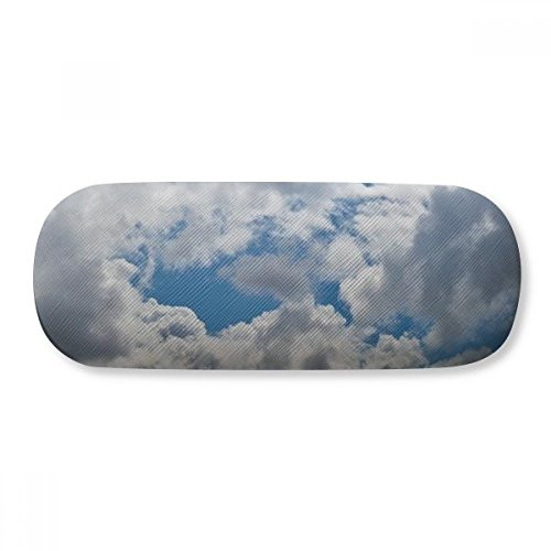 Blue Sky White Clouds Glasses Case Eyeglasses Hard Shell Storage Spectacle Box