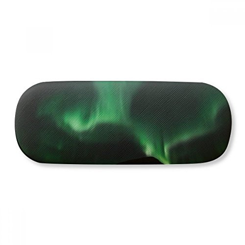 Green Night Sky Glasses Case Eyeglasses Hard Shell Storage Spectacle Box