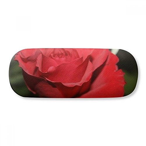 Red Big-sized Roses Flowers Glasses Case Eyeglasses Hard Shell Storage Spectacle Box