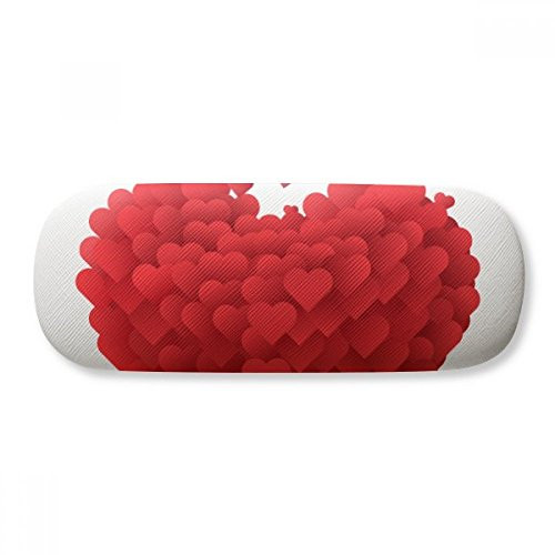 Shaped Red Hearts Valentine's Day Glasses Case Eyeglasses Hard Shell Storage Spectacle Box
