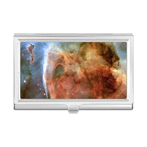 Brown Clouds Nebulae Blue Business Card Holder Case Pocket Box Wallet