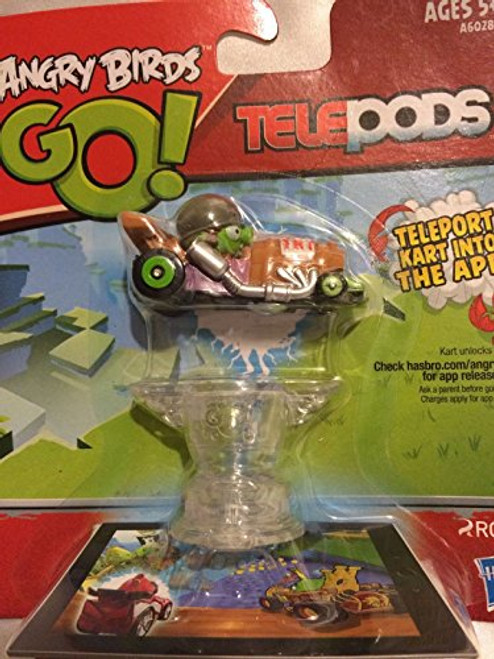 Angry Birds Go! Telepods Kart - Pig with Grey Helmet New With Base ,#G14E6GE4R-GE 4-TEW6W253400
