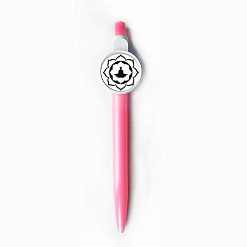Customs Lotus Figure Simple Illustration Pattern Rollerball Tip Blue Retractable Pen Write Stationery