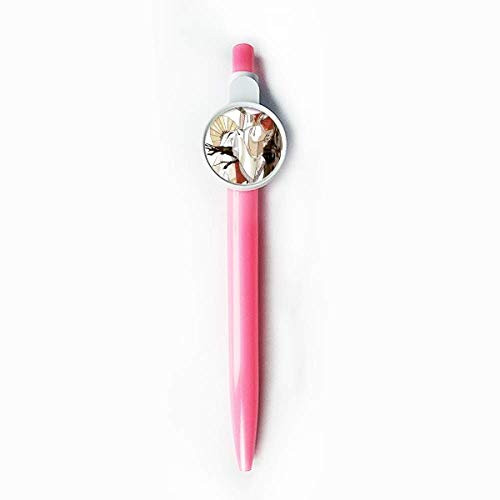 China Chinese Archaic Man Figure Pattern Rollerball Tip Blue Retractable Pen Write Stationery