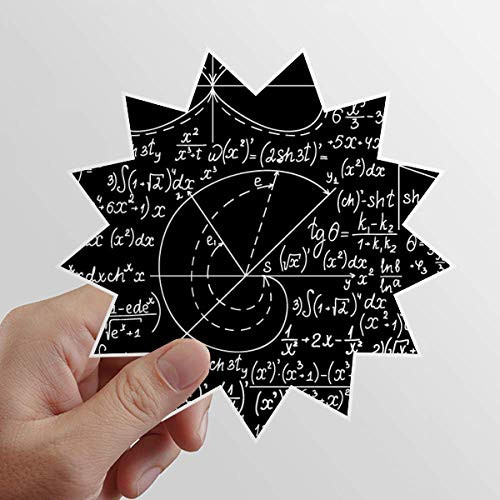 DIYthinker Formulas Science Calculus Stick Figure Sun Vinyl Sticker Luggage Graffiti Flower Decal