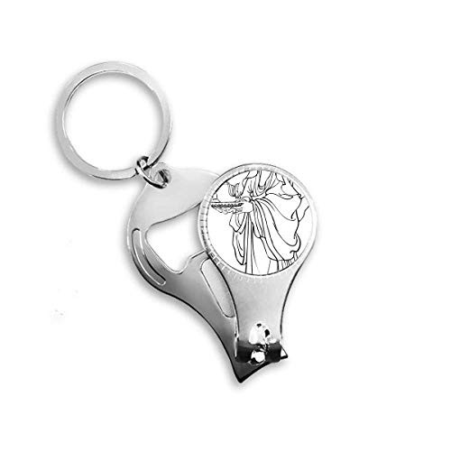 China Chinese Culture Character Figure Nail Nipper Ring Key Chain Bottle Opener Clipper