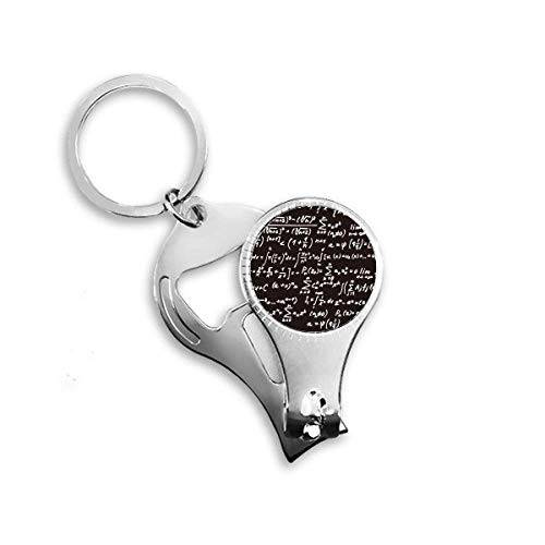 Summarize Mathematical Formulas Calculus Figure Nail Nipper Ring Key Chain Bottle Opener Clipper