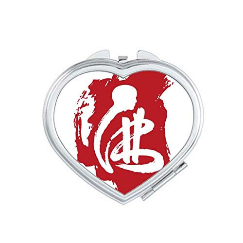 Red Character Figure Mirror Travel Magnification Portable Handheld Pocket Makeup Red Character Figure Mirror Travel Magnification Portable Handheld Pocket Makeup