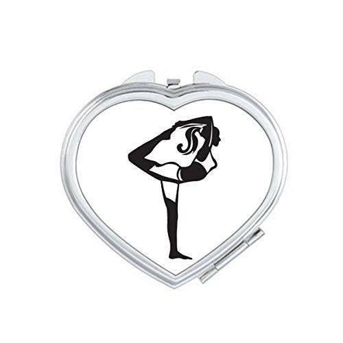 Stretching Yoga Girl Keep Outline Mirror Travel Magnification Portable Handheld Pocket Makeup Stretching Yoga Girl Keep Outline Mirror Travel Magnification Portable Handheld Pocket Makeup