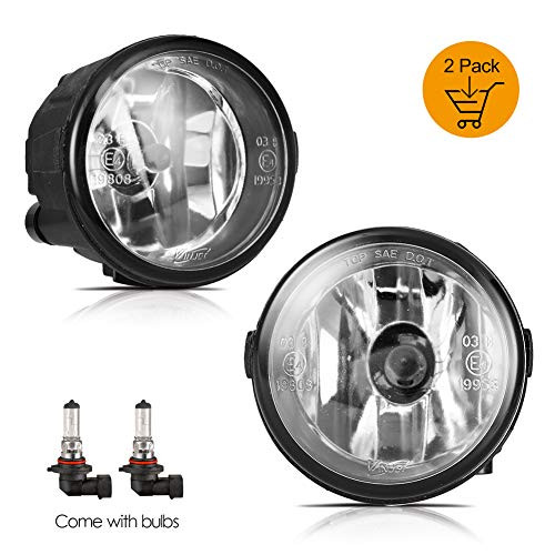 WINJET Replacement Fog Light Assembly for 2009-2014 Nissan Cube/2011-2014 Juke/09-14 Murano/11-17 Quest/11-15 Rouge/07-11 Versa/08-12 Infinti EX35/13 EX37/06-12 FX35/06-08 FX45/09-13 FX50 -Clear Lens