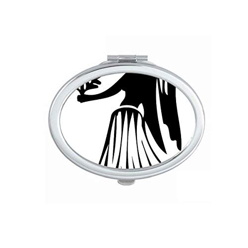 Constellation Virgo Zodiac Sign Mirror Portable Fold Hand Makeup Double Side Glasses
