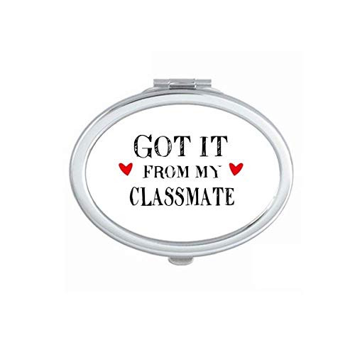 Got It From My Classmate Graduation Season Mirror Portable Fold Hand Makeup Double Side Glasses Got It From My Classmate Graduation Season Mirror Portable Fold Hand Makeup Double Side Glasses