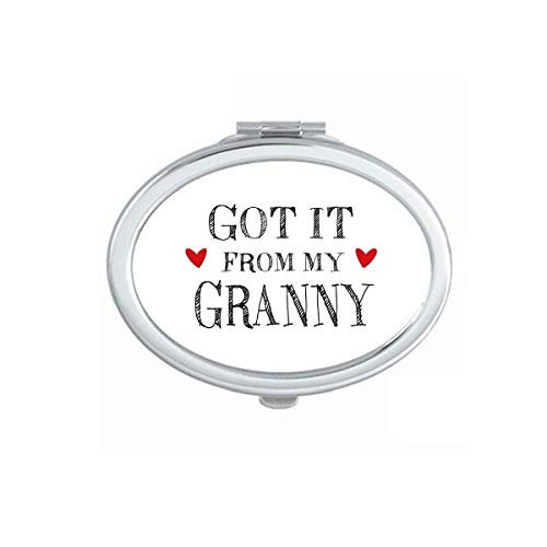 Got It From My Granny Grandma Present Mirror Portable Fold Hand Makeup Double Side Glasses Got It From My Granny Grandma Present Mirror Portable Fold Hand Makeup Double Side Glasses