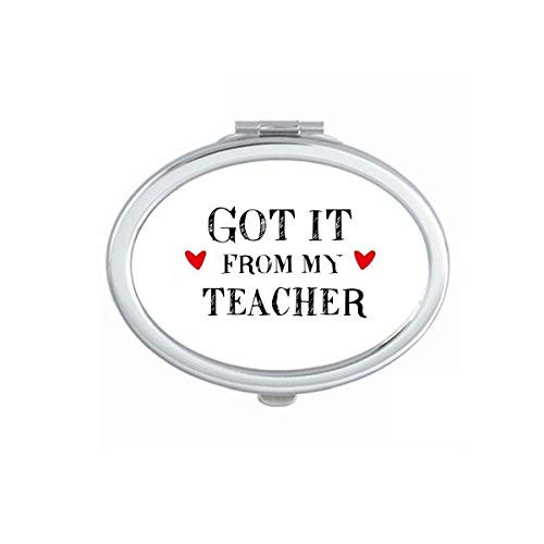 Got It From My Teacher Student Mirror Portable Fold Hand Makeup Double Side Glasses Got It From My Teacher Student Mirror Portable Fold Hand Makeup Double Side Glasses