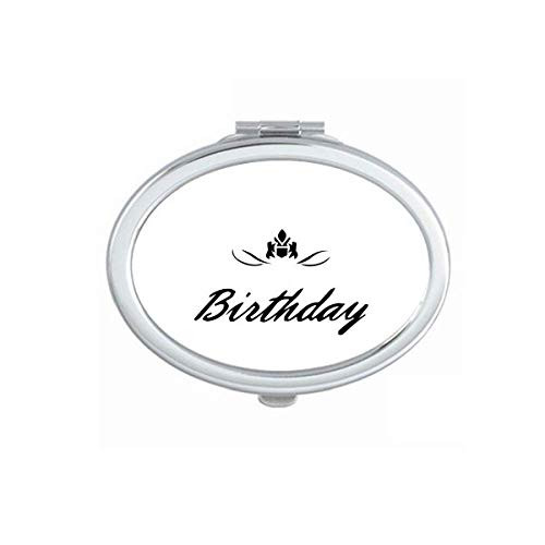 Happy Birthday Presents Blessing Beautiful Mirror Portable Fold Hand Makeup Double Side Glasses Happy Birthday Presents Blessing Beautiful Mirror Portable Fold Hand Makeup Double Side Glasses