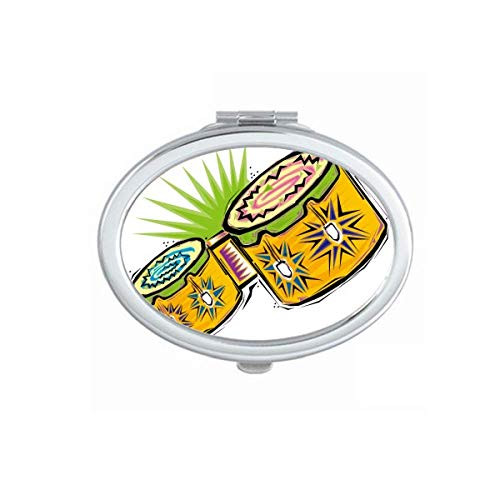 Instrument Mexicon Culture Element Illustration Mirror Portable Fold Hand Makeup Double Side Glasses Instrument Mexicon Culture Element Illustration Mirror Portable Fold Hand Makeup Double Side Glasses