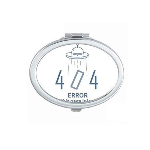 Programmer 404 Error Not Found Mirror Portable Fold Hand Makeup Double Side Glasses
