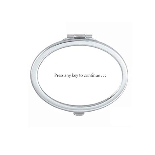 Programmer Interface Press To Continue Mirror Portable Fold Hand Makeup Double Side Glasses