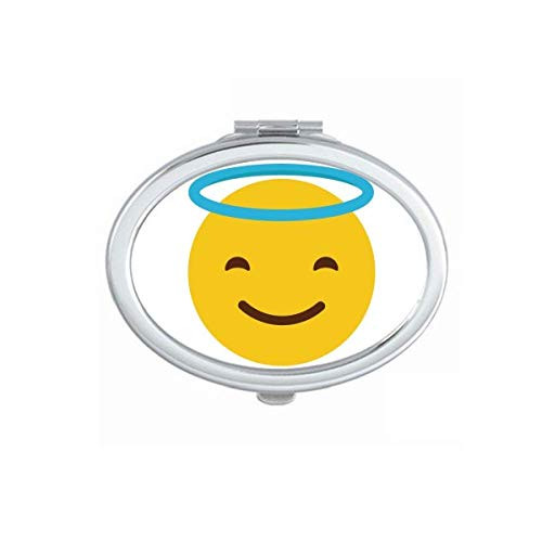 Sle Angle Yellow Cute Online Chat Mirror Portable Fold Hand Makeup Double Side Glasses