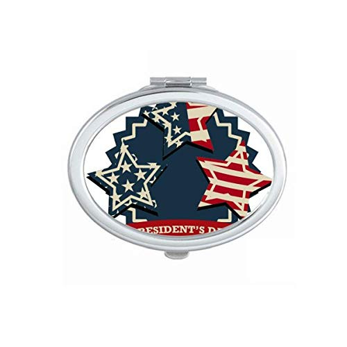 USA President Flag Festival Celebration Mirror Portable Fold Hand Makeup Double Side Glasses USA President Flag Festival Celebration Mirror Portable Fold Hand Makeup Double Side Glasses