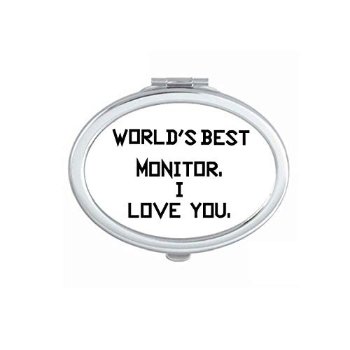 World best Monitor I Love You Mirror Portable Fold Hand Makeup Double Side Glasses World best Monitor I Love You Mirror Portable Fold Hand Makeup Double Side Glasses