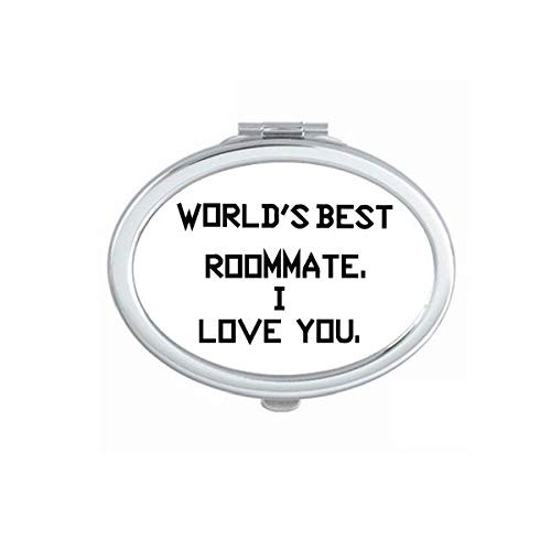 World best Roommate I Love You Mirror Portable Fold Hand Makeup Double Side Glasses World best Roommate I Love You Mirror Portable Fold Hand Makeup Double Side Glasses