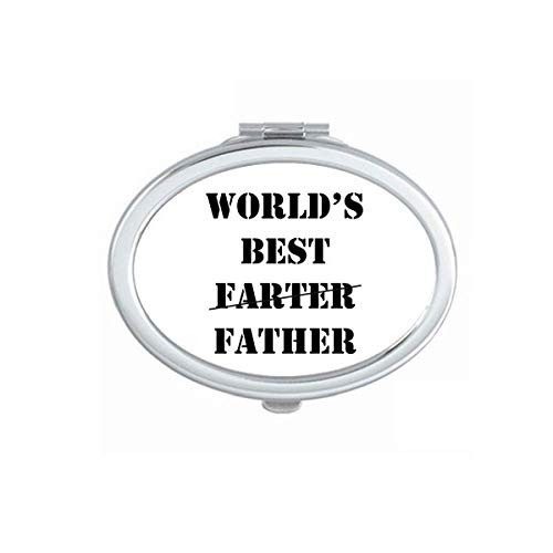 Worldâs Best Father Festival Quote Mirror Portable Fold Hand Makeup Double Side Glasses Worldâs Best Father Festival Quote Mirror Portable Fold Hand Makeup Double Side Glasses