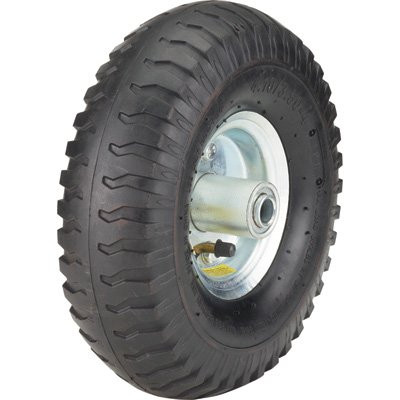 Ironton 10in. Pneumatic Wheel and Tire- 300-Lb. Capacity, Lug Tread