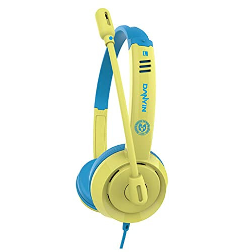 YOUmijiaSM Blue and Yellow Wired Stereo Headset USB/ 3. 5mm Interface With Microphone Universal Gaming Headset Laptop PC Headset