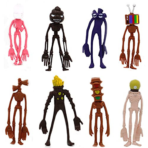 8Pcs Siren Head Toy Action Figure Sirenhead Figure Horror Model Doll Children'S Day Gifts Toys
