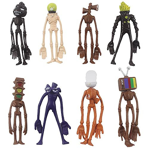 8Pcs Siren Head PVC Toy Action Figures Sirenhead Horror Models Children'S Day Gifts