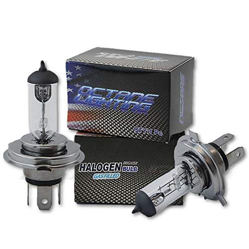 OCTANE LIGHTING 7X6" Headlights Headlamp Halogen H4 Replacement Bulbs Clear 60/55W Pair 9003