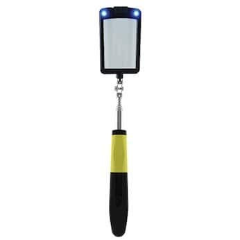 General Tools 80560 LED-Lighted Telescoping Inspection Mirror, Rectangular