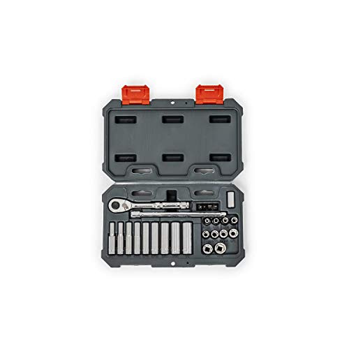 Crescent 26 Pc 1/4" Drive 6 Point Standard  and  Deep SAE Mechanics Tool Set - CSWS2C