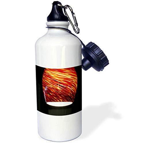 3dRose Jos Fauxtographee- Light - an Orange and Yellow Striped Light in a Restaurant - Flip Straw 21oz Water Bottle -wb-321932-2- 3dRose Jos Fauxtographee- Light - an Orange and Yellow Striped Light in a Restaurant - Flip Straw 21oz Water Bottle -wb-321932-2-
