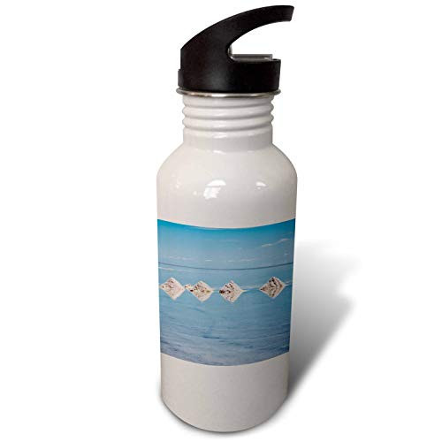 3dRose Salt Cones on Reflected Surface of Salt Flat, Salar de Uyuni. - Water Bottles -wb-345646-2-