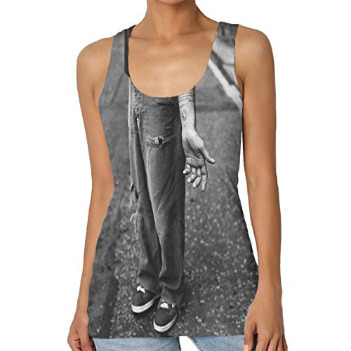 DaigMeng Blind Melon Nico Tank Top Women Summer Sleeveless Shirts Sexy Fitness Vest Black