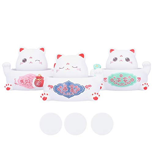 Pssopp 3pcs Lucky Cat Figure Cute Cartoon Chinese Feng Shui Lucky Cat Figurine Crafts Lucky Waving Cat Figurines Fortune Home Office Decoration Pssopp 3pcs Lucky Cat Figure Cute Cartoon Chinese Feng Shui Lucky Cat Figurine Crafts Lucky Waving Cat Figurines Fortune Home Office Decoration