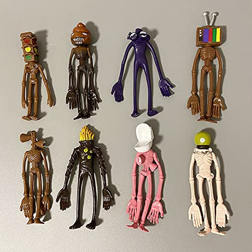 8pcs SCP Siren Head Toy Horror Sirenhead PVC Action Figure Scp Figurine Doll Collection Model Children'S Day Gifts