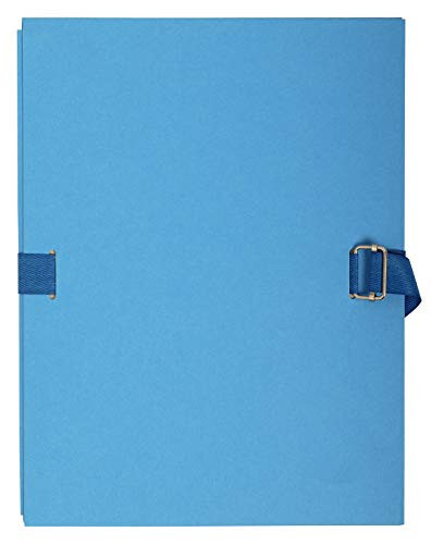 Exacompta Expandable Canvas Folder, A4 - Light Blue