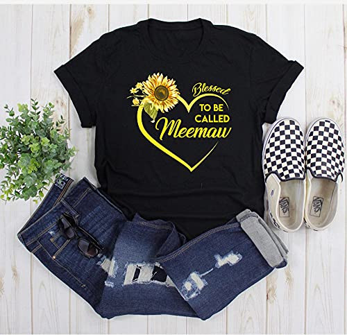 Blessed To Be Called Meemaw Shirt, Mothers Day Gift, Momlife T-Shirt, Gift From Husband, Gifts For Mothers Day, Gifts For Mom T-Shirt, Long Sleeve, Sweatshirt, Hoodie