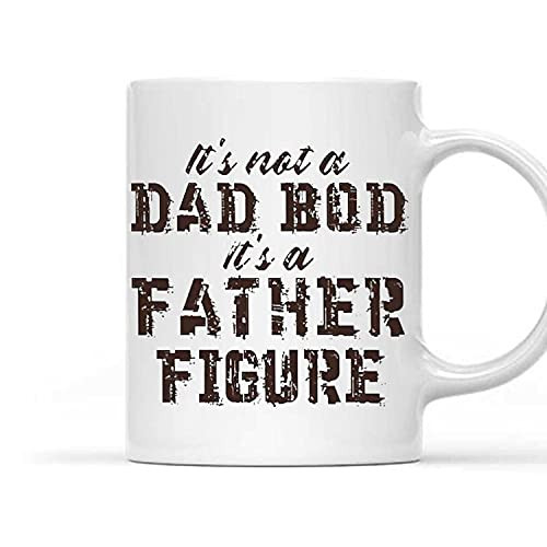 Its Not Dad Bod Its Father Figure Funny White Mug, Coffee Mug Gift For Dad, Fathers Day Ceramic Mug 11oz, Birthday, Christmas Its Not Dad Bod Its Father Figure Funny White Mug, Coffee Mug Gift For Dad, Fathers Day Ceramic Mug 11oz, Birthday, Christmas